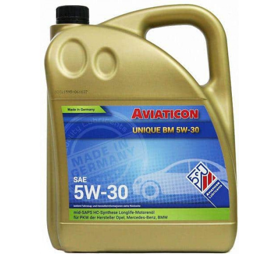 ძრავის ზეთი Unique BM 5W-30 4 ლ