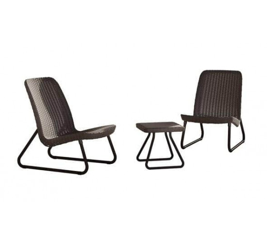 კომპლექტი ბაღის ავეჯის Rio Patio set (მაგიდა, 2 სავარძ.)