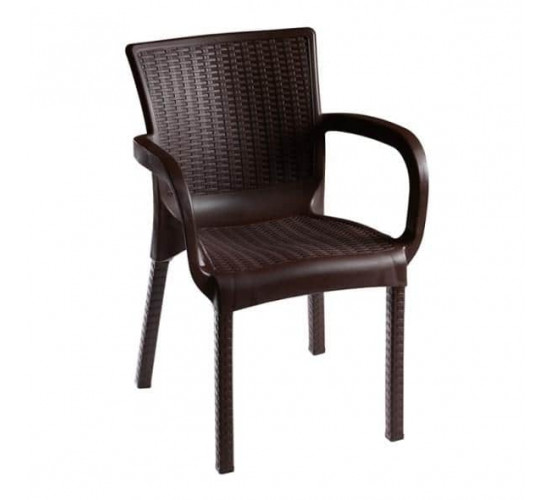 სავარძელი ORKIDE RATTAN Dark brown
