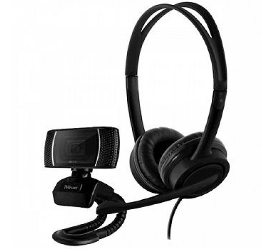 TRUST MAURO USB HEADSET+ 720P HD WEBCAM (24036)