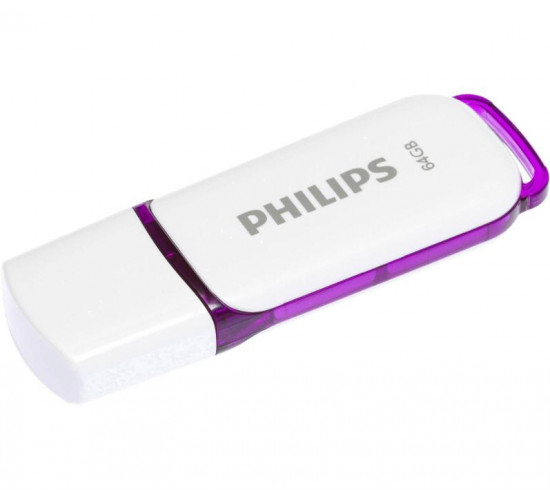 მეხსიერება USB 2.0 64GB Snow Purple Philips