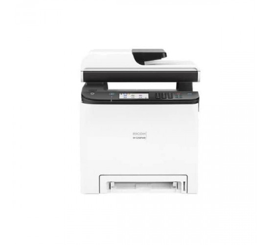 პრინტერი მულტ/ლაზერული-Ricoh M C250FWB Multifunction Color Lazer Printer პრინტერები, საკანცელარიო მაღაზია მოწყობილობის ტიპიმრავალფუნქციური მოწყობილობებიფუნქციაბეჭდვასკანირებაკოპირებაფაქსიბეჭდვის ტიპიფერადიტიპილაზერულიქაღალდის ფორმატიA4ბეჭდვის გაფართოება2400 x 600 dpi (შავ-თეთრი); 2400 x 600 dpi (ფე პრინტერი მულტ/ლაზერული-Ricoh M C250FWB Multifunction Color Lazer Printer
