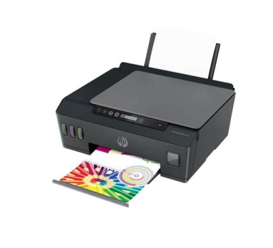 პრინტერი-HP Smart Tank 500 AiO Printer - 4SR29A პრინტერები, საკანცელარიო მაღაზია მოწყობილობის ტიპიმრავალფუნქციური მოწყობილობებიფუნქციაბეჭდვასკანირებაკოპირებაბეჭდვის ტიპიფერადიტიპიჭავლურიქაღალდის ფორმატიA4ბეჭდვის გაფართოება1200 x 1200 dpi (შავ-თეთრი); 4800 x 1200 dpi (ფერადი)ბეჭდვის მაქსიმალური ზომა პრინტერი-HP Smart Tank 500 AiO Printer - 4SR29A