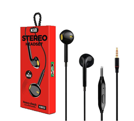 ყურსასმენი KIN K802 black