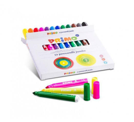 ფლომასტერების ნაკრები Super washable MEDIUM tip box of 12 pieces
