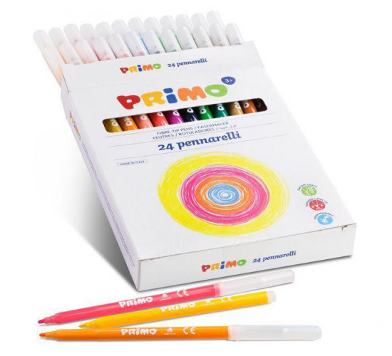 ფლომასტერების ნაკრები Set with 24 felt-tip pens