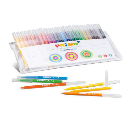 ფლომასტერების ნაკრები Set with 24 best-quality felt-tip pens