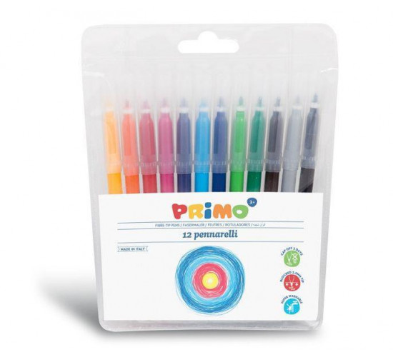 ფლომასტერების ნაკრები Set with 12 best-quality felt-tip pens