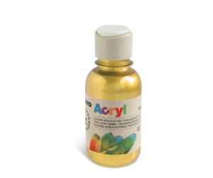 აკრილის საღებავი 402TA125920 Acrylic paint, 125 ml bottle with flow control cap, gold PRIMO