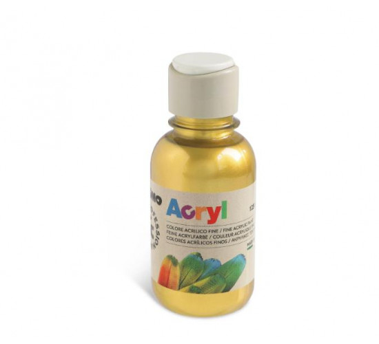 აკრილის საღებავი 402TA125920 Acrylic paint, 125 ml bottle with flow control cap, gold PRIMO აკრილის საღებავი 402TA125920 Acrylic paint, 125 ml bottle with flow control cap, gold PRIMO