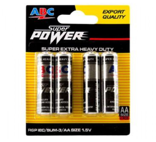ABC AAA 4ც. BLISTER ALKALINE ბატარეა