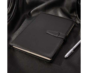 ბლოკნოტი B5; ტყავის ყდით, შესაკრავით 260x185მმ Deli Stationery ხაზი