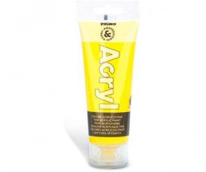 აკრილის საღებავი F75210 Fine acrilic fluo paint in soft plastic tube 75 ml. yellow colour 210.