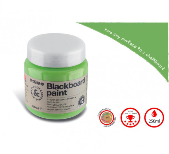 გრუნტი BLACKBOARD PAINT in pot 250 ml.Green PRIMO