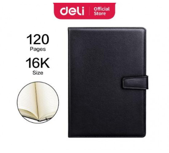 ბლოკნოტი ტყავის ყდით A5 120ფ. 3302 , DELI