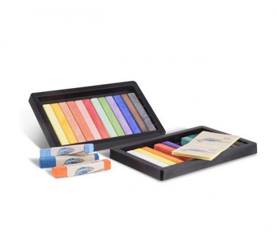 ცარცი Soft pastel chalks. Cardboard box of 24 colours. 021GC24I