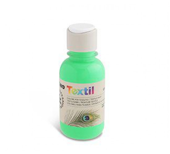 ტექსტილის საღებავი Textile fluorescent paint 125 ml GREEN
