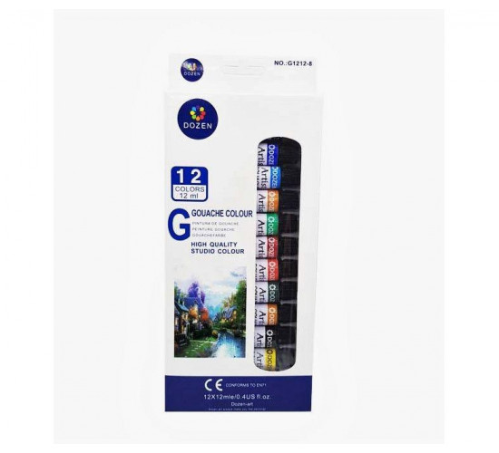 გუაშის საღებავი ნაკრებში G1212-8