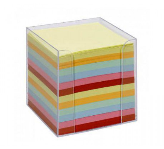 ჩასანიშნი ქაღალდი ფერადი 90x90x871 Plastic box
