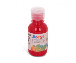 აკრილის საღებავი 125310 Acrylic paint 125 ml bottle with flow control cap carmin