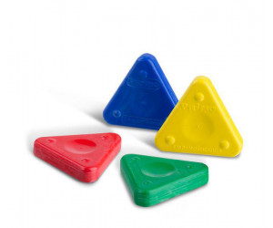 პასტელი Carboard box with 6 magic triangles - ASSORTED COLOURS 074TRI6 PRIMO