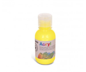 აკრილის საღებავი 125201 Acrylic paint 125 ml bottle with flow control cap yellow