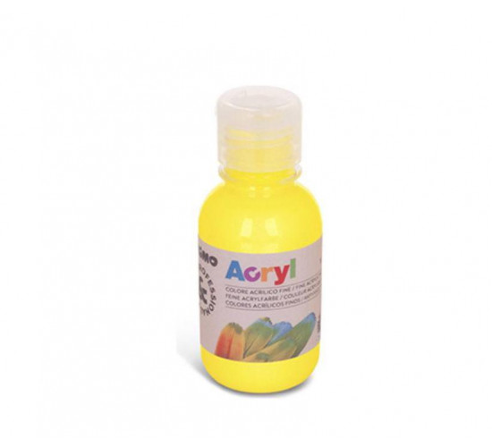 აკრილის საღებავი 125201 Acrylic paint 125 ml bottle with flow control cap yellow საკანცელარიო და საოფისე აკრილის საღებავი 125201 Acrylic paint 125 ml bottle with flow control cap yellow აკრილის საღებავი 125201 Acrylic paint 125 ml bottle with flow control cap yellow