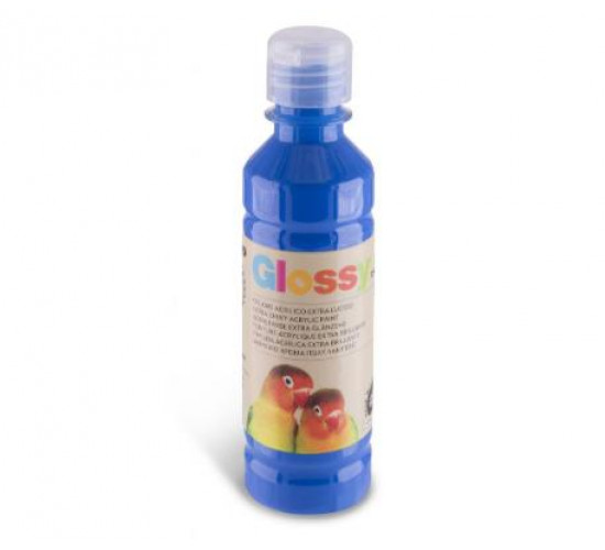 აკრილის საღებავი GLOSSY acrylic paint, bottle 250 ml with flow-control cap, CYAN 501. 428TAG250501 PRIMO აკრილის საღებავი GLOSSY acrylic paint, bottle 250 ml with flow-control cap, CYAN 501. 428TAG250501 PRIMO