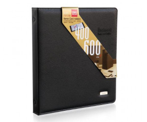 სავიზიტე 600 ბარათზე ტყავის ყდით Deli Stationery