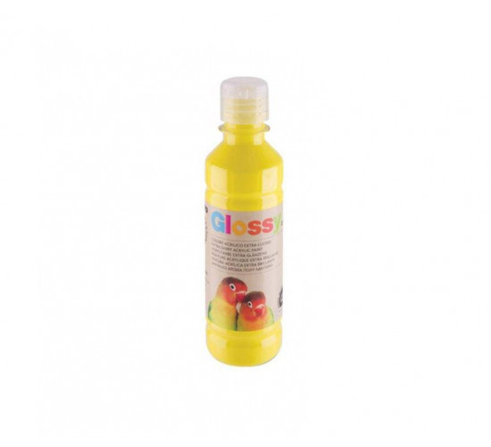 აკრილის საღებავი GLOSSY acrylic paint, bottle 250 ml with flow-control cap, yellow 201. 428TAG250201 PRIMO აკრილის საღებავი GLOSSY acrylic paint, bottle 250 ml with flow-control cap, yellow 201. 428TAG250201 PRIMO