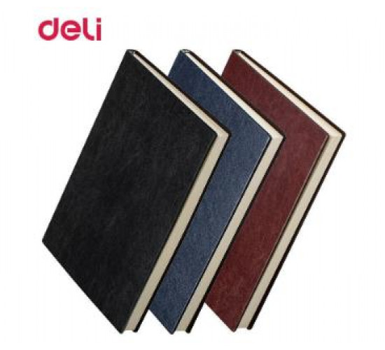 ბლოკნოტი ტყავის ყდით A5 160ფ. 3186 , DELI