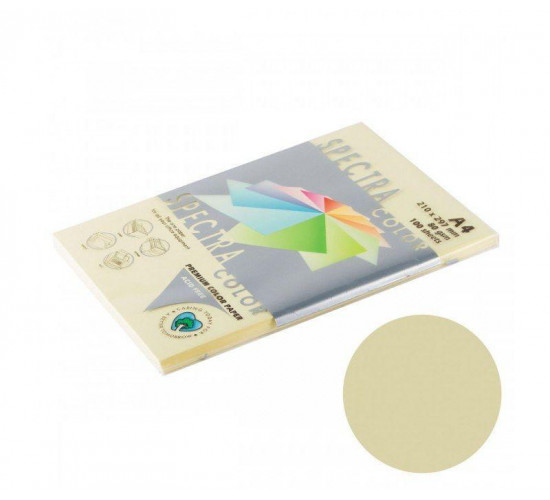 ფერადი ქაღალდი A4 80გრ 100(ფურც) CREAM 110