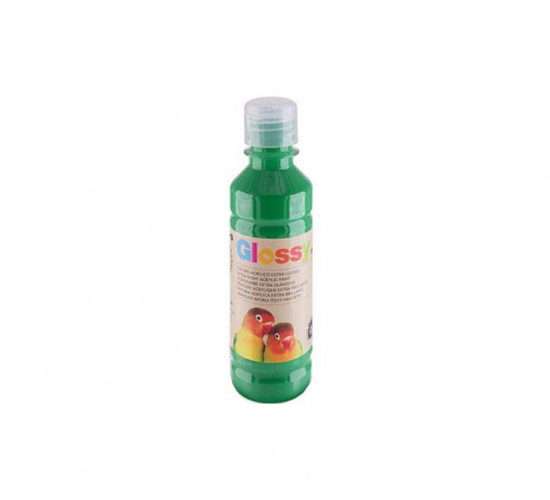 აკრილის საღებავი GLOSSY acrylic paint, bottle 250 ml with flow-control cap, dark-green 630. 428TAG250630 PRIMO აკრილის საღებავი GLOSSY acrylic paint, bottle 250 ml with flow-control cap, dark-green 630. 428TAG250630 PRIMO