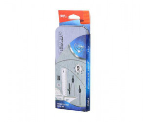 სახაზავების ნაკრები 9pcs Metal box G30695