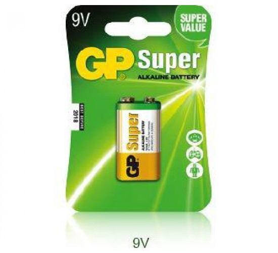 ელემენტი GPPVA9VAS010 1604A-U1 SUPER ALKALINE (6LF22) GP