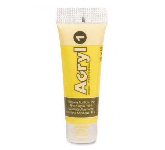 აკრილის საღებავი 75201 Fine acrilic paint in soft plastic tube 75 ml. Primary yellow colour 201. საკანცელარიო და საოფისე აკრილის საღებავი 75201 Fine acrilic paint in soft plastic tube 75 ml. აკრილის საღებავი 75201 Fine acrilic paint in soft plastic tube 75 ml. Primary yellow colour 201.