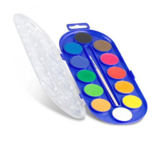 აკვარელი Watercolour set 12 tablets 30 mm 112A12SG