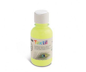 ტექსტილის საღებავი Textile fluorescent paint 125 ml YELLOW