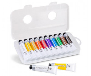 აკვარელი10 tubes of fine watercolour 18 ml 237AT10SP PRIMO