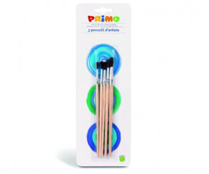 სახატავი ფუნჯების ნაკრები Blister with 5 square-tipped bristle brushes 1240BPT