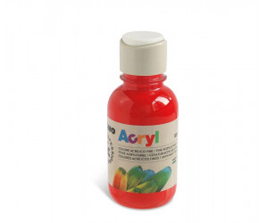 აკრილის საღებავი 125300 Acrylic paint 125 ml bottle with flow control cap vermillion