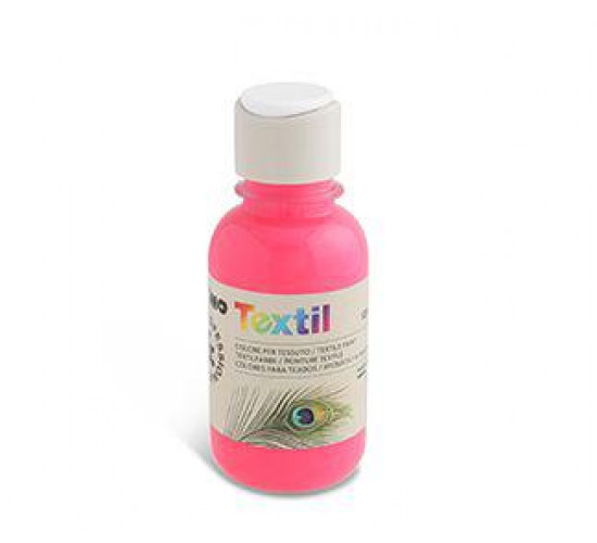 ტექსტილის საღებავი Textile fluorescent paint 125 ml PINK
