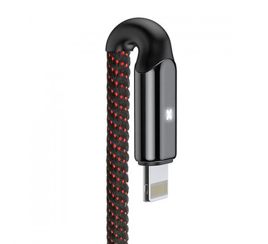 X-Type Light Cable For Lightning 2.4A 1M CALXD-B01 მობილურის აქსესუარები, ტელეფონები ბრენდი: Baseus კაბელის ტიპი: male-male კონექტორები: Lightning-USB სიგრძე: 1000mm ტიპი: Cable ფერი: Black X-Type Light Cable For Lightning 2.4A 1M CALXD-B01