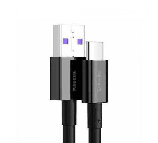 Superior Series Fast Charging Data Cable USB to Type-C 66W 2m მობილურის აქსესუარები, ტელეფონები კონექტორები: Type C-USB სიგრძე: 2000mm ფერი: Black ბრენდი: Baseus Superior Series Fast Charging Data Cable USB to Type-C 66W 2m