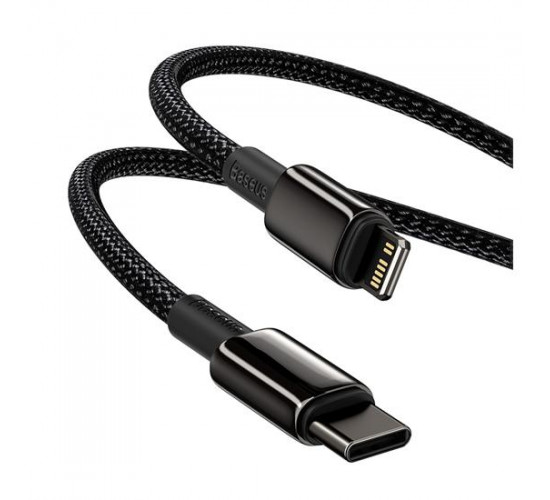 Tungsten Fast Charging Data Cable Type-C to Lightning 20W 1m მობილურის აქსესუარები, ტელეფონები ბრენდი: Baseus კაბელის ტიპი: male-male კონექტორები: Type C-Lightning სიგრძე: 2000mm ტიპი: Cable ფერი: Black Tungsten Fast Charging Data Cable Type-C to Lightning 20W 1m
