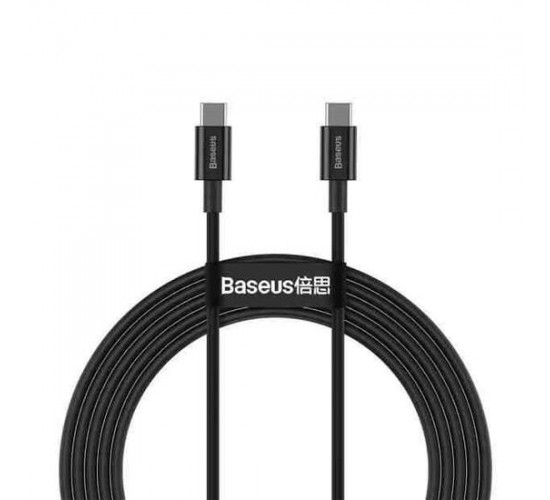 Superior Series Fast Charging Data Cable Type-C to Type-C 100W 1m მობილურის აქსესუარები, ტელეფონები ბრენდი: Baseus კაბელის ტიპი: male-male კონექტორები: Type C-Type C სიგრძე: 1000mm ტიპი: Cable ფერი: Black Superior Series Fast Charging Data Cable Type-C to Type-C 100W 1m