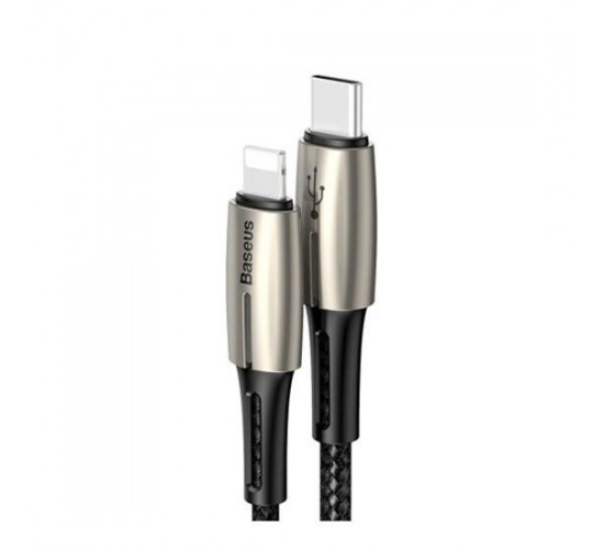 Waterdrop Data Cable Type-C To Lightning 1.3m CATLRD მობილურის აქსესუარები, ტელეფონები ბრენდი: Baseus კაბელის ტიპი: male-female კონექტორები: Type C-Lightning სიგრძე: 1300mm ტიპი: Cable ფერი: Black/Grey Waterdrop Data Cable Type-C To Lightning 1.3m CATLRD