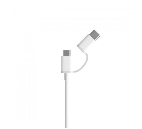 Xiaomi Mi 2-in-1 USB Cable Micro USB to Type C მობილურის აქსესუარები, ტელეფონები კაბელის ტიპი: 2 male-female კონექტორები: Micro USB-Type C, Micro USB-USB, Type C-USB სიგრძე: 1000mm ტიპი: Cable ფერი: White ბრენდი: Xiaomi Xiaomi Mi 2-in-1 USB Cable Micro USB to Type C
