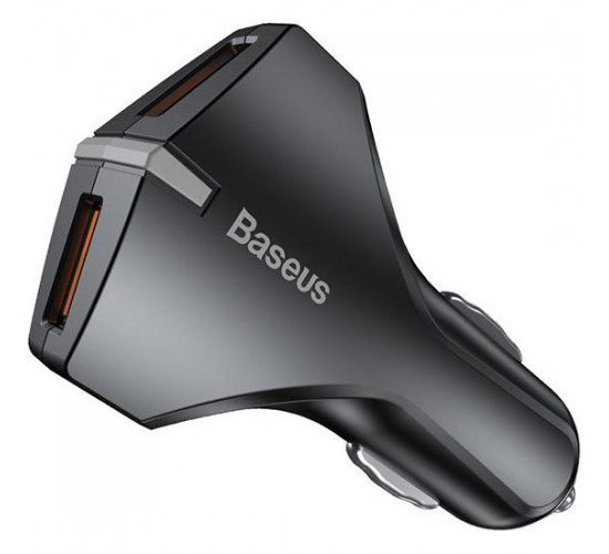 Small Rocket QC 3.0 Dual USB Car Charger CCALL-RK01 მობილურის აქსესუარები, ტელეფონები ბრენდი: Baseus ამპერაჟი: 3A USB პორტი: 2 Port სწრაფი დატენვა: YES მობილურები-მანქანის დამტენები: YES Small Rocket QC 3.0 Dual USB Car Charger CCALL-RK01