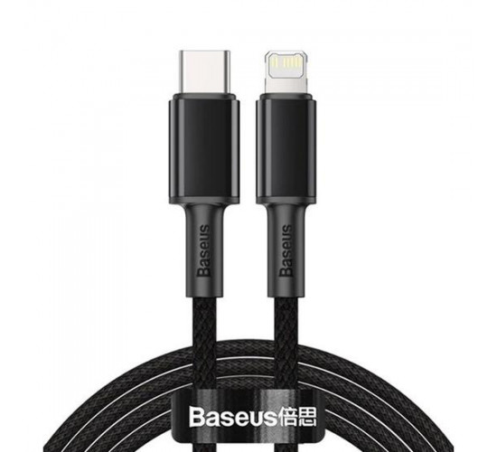 Tungsten Fast Charging Data Cable Type-C to Lightning 20W 2m მობილურის აქსესუარები, ტელეფონები ბრენდი: Baseus კაბელის ტიპი: male-male კონექტორები: Type C-Lightning სიგრძე: 2000mm ტიპი: Cable ფერი: Black Tungsten Fast Charging Data Cable Type-C to Lightning 20W 2m